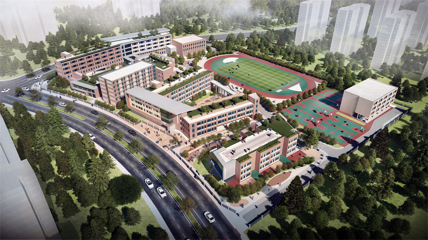 学校全貌鸟瞰